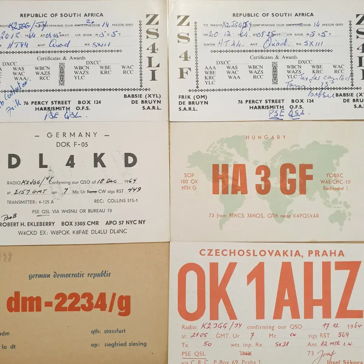 QSL 아마추어무선통신 빈티지엽서카드 빈티지인테리어소품 레트로엽서카드