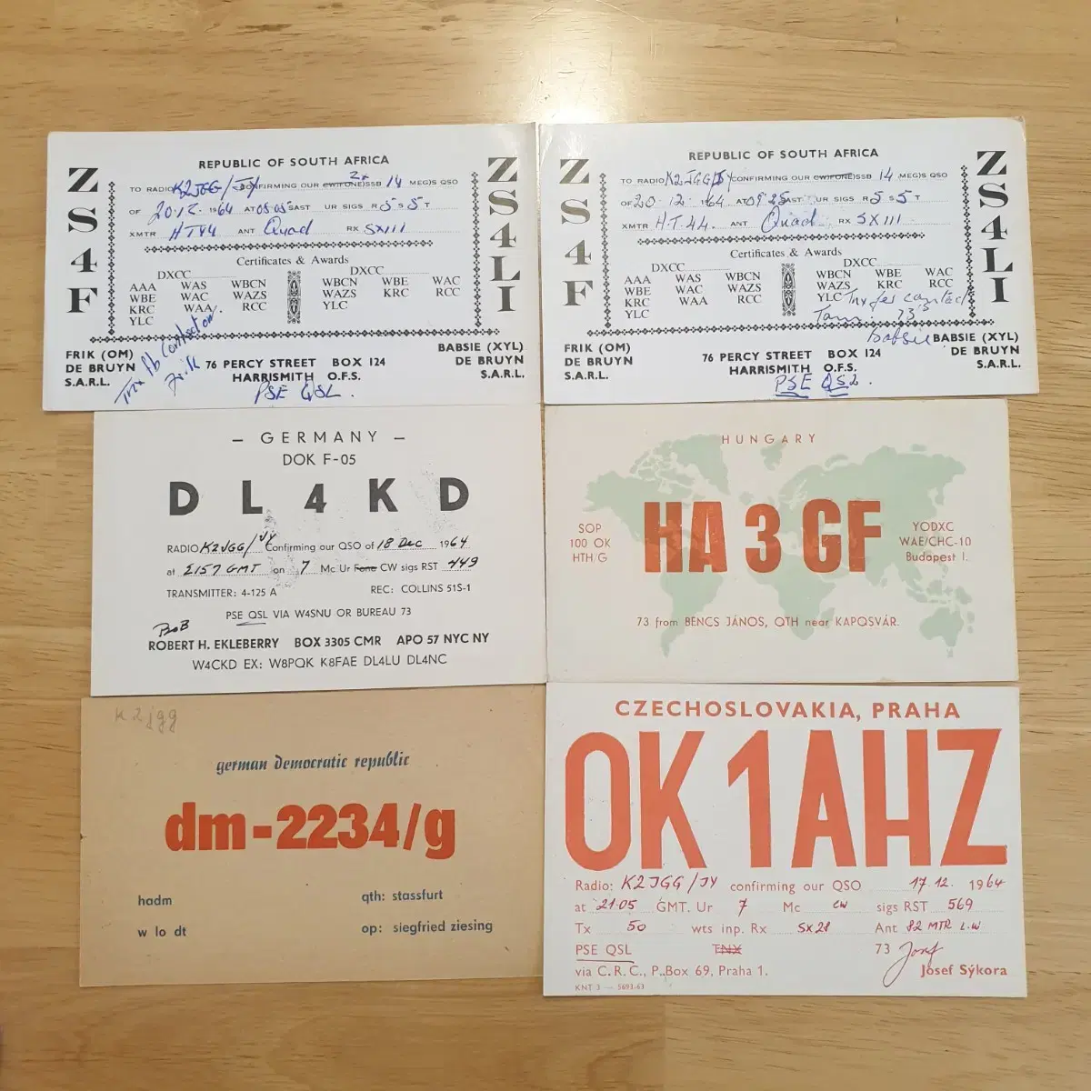 QSL 아마추어무선통신 빈티지엽서카드 빈티지인테리어소품 레트로엽서카드