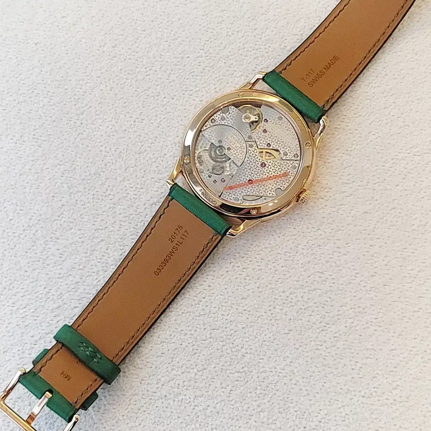 에르메스 슬림 데르메스 옐로우골드 시계 39.5mm 3057 사진 8