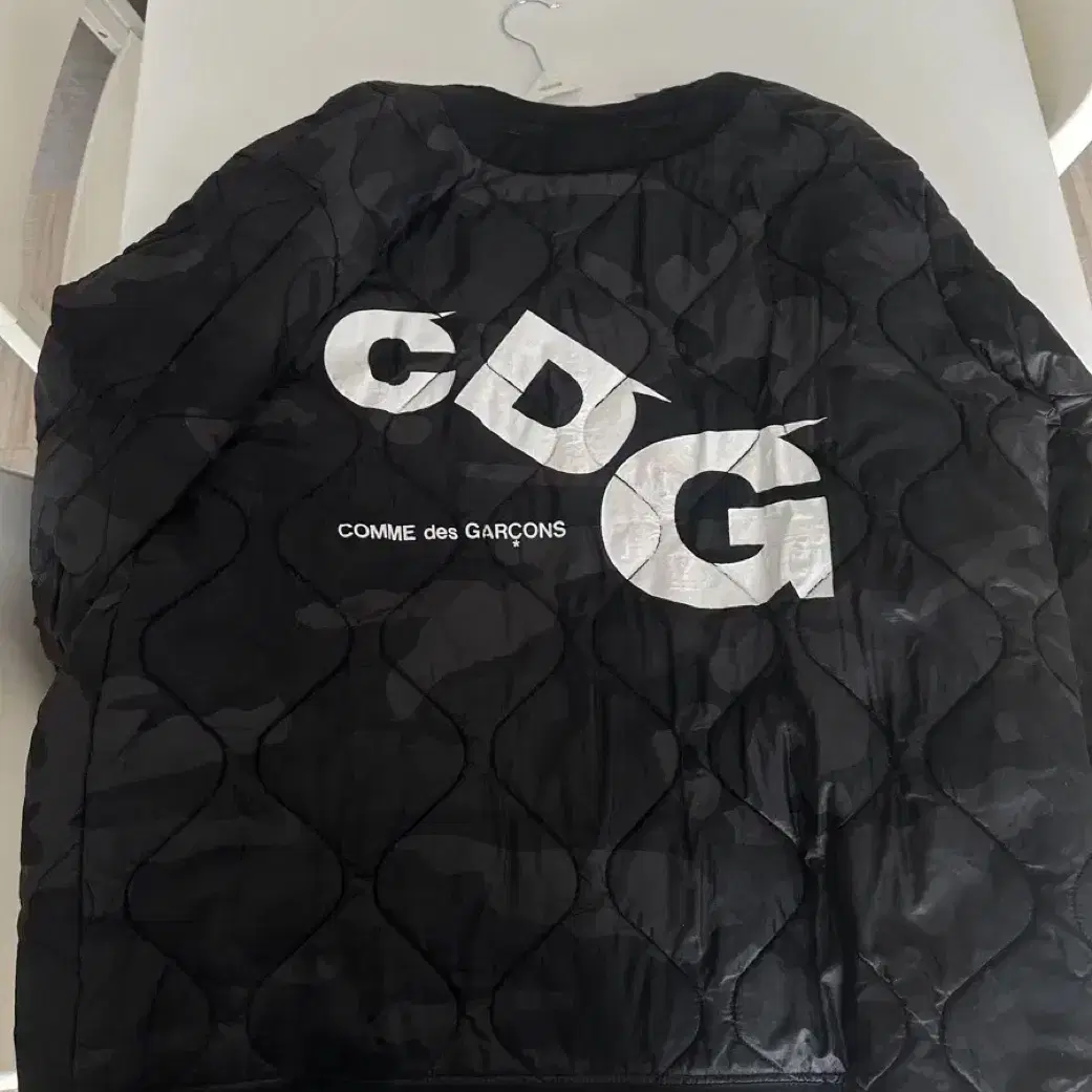 Cdg 알파 라이너 자켓 블랙 카모 L