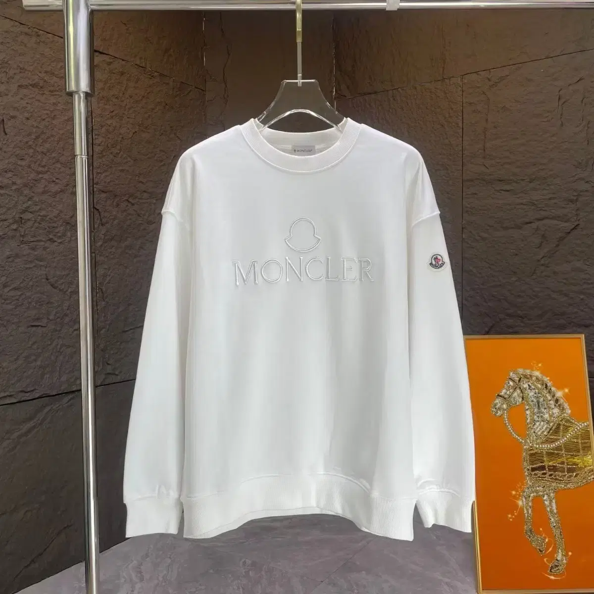 [Moncler] Moncler White Man to Man size L