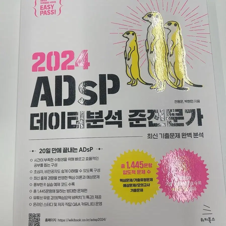 2024 adsp 데이터분석 준전문가 미어캣책