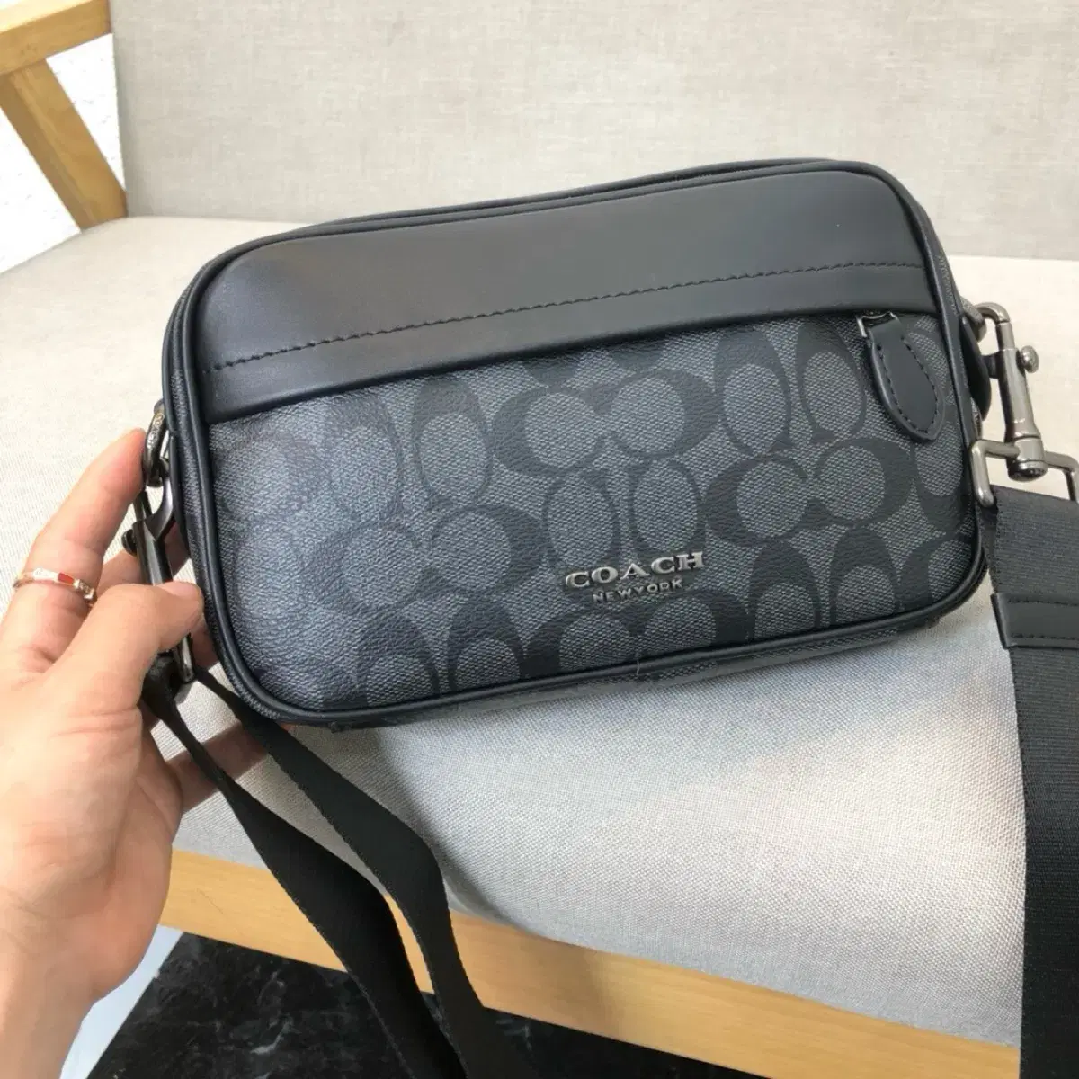 코치 COACH 가방 숄더백 F50715 차콜X블랙 그레이엄 크로스백