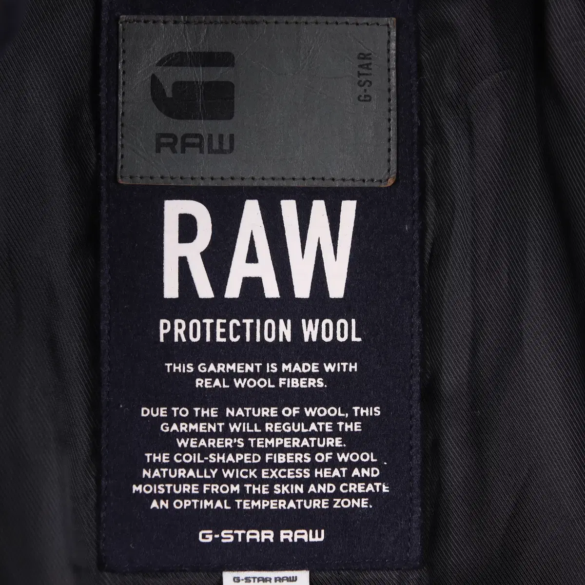 G-STAR RAW 지스타로우 GARBER 울 코트 네이비 (L)