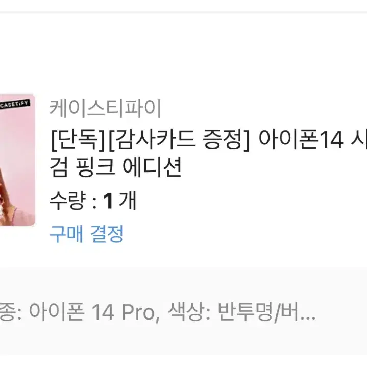 케이스티파이 14pro 버블검