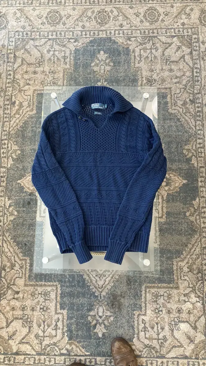 Polo Ralph Lauren aran Knit Cable Doublet L Capital Buzzricksen