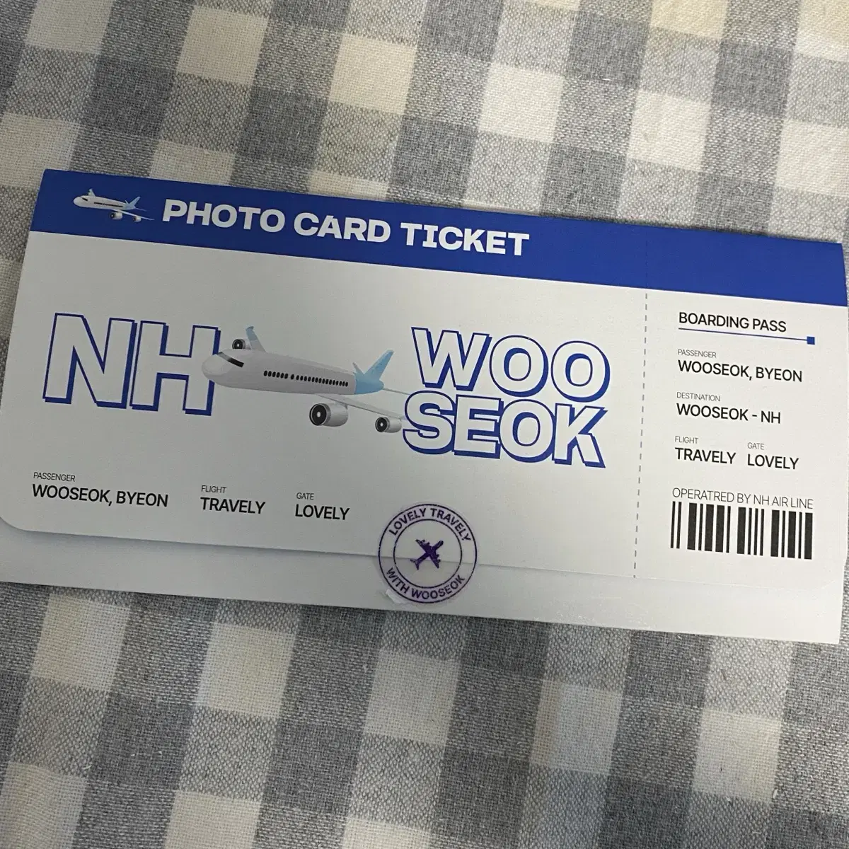 Nonghyup Wooseok Byun Photocard