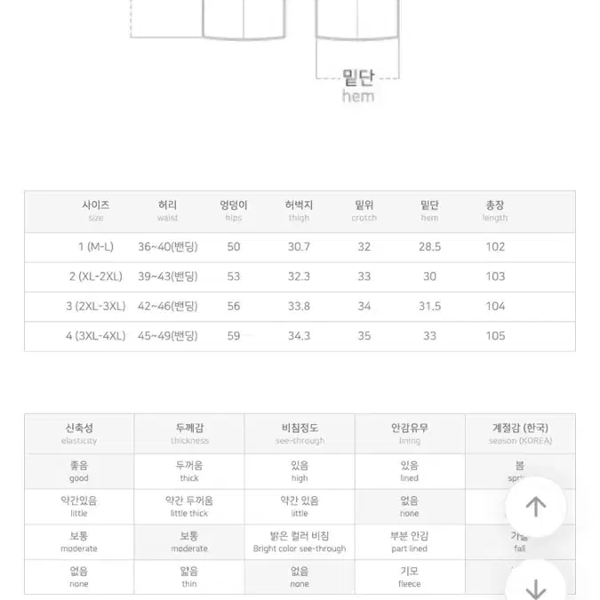 당당걸 세미 부츠컷 슬렉스