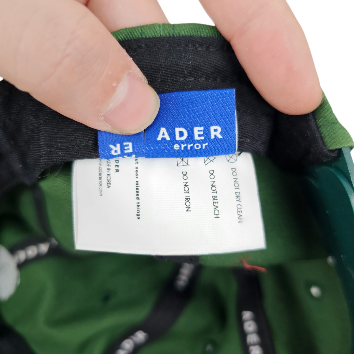 [A2] Ader Error 아더에러 그린 AE 볼캡