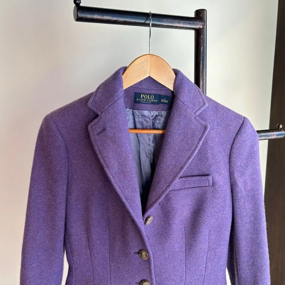 12531 - Polo Ralph Lauren Purple Blazer Wool Jacket (100% wool)