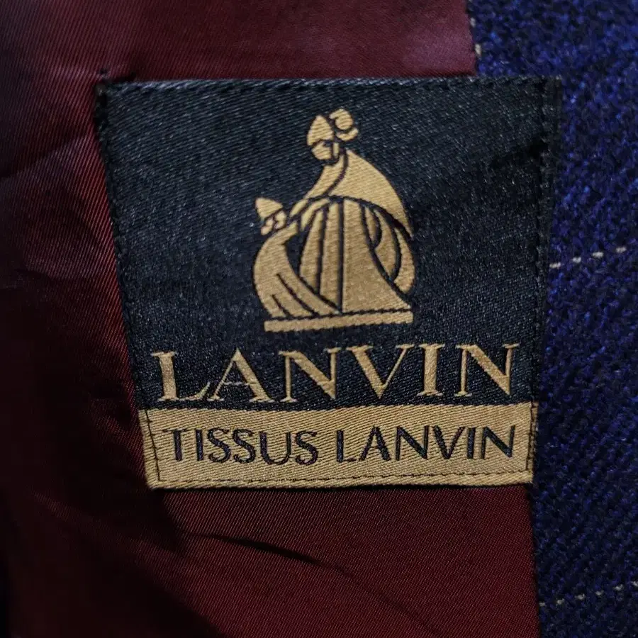 LANVIN 랑방 캐시미어 울혼방 체크패턴 블레이저 자켓(무료배송)