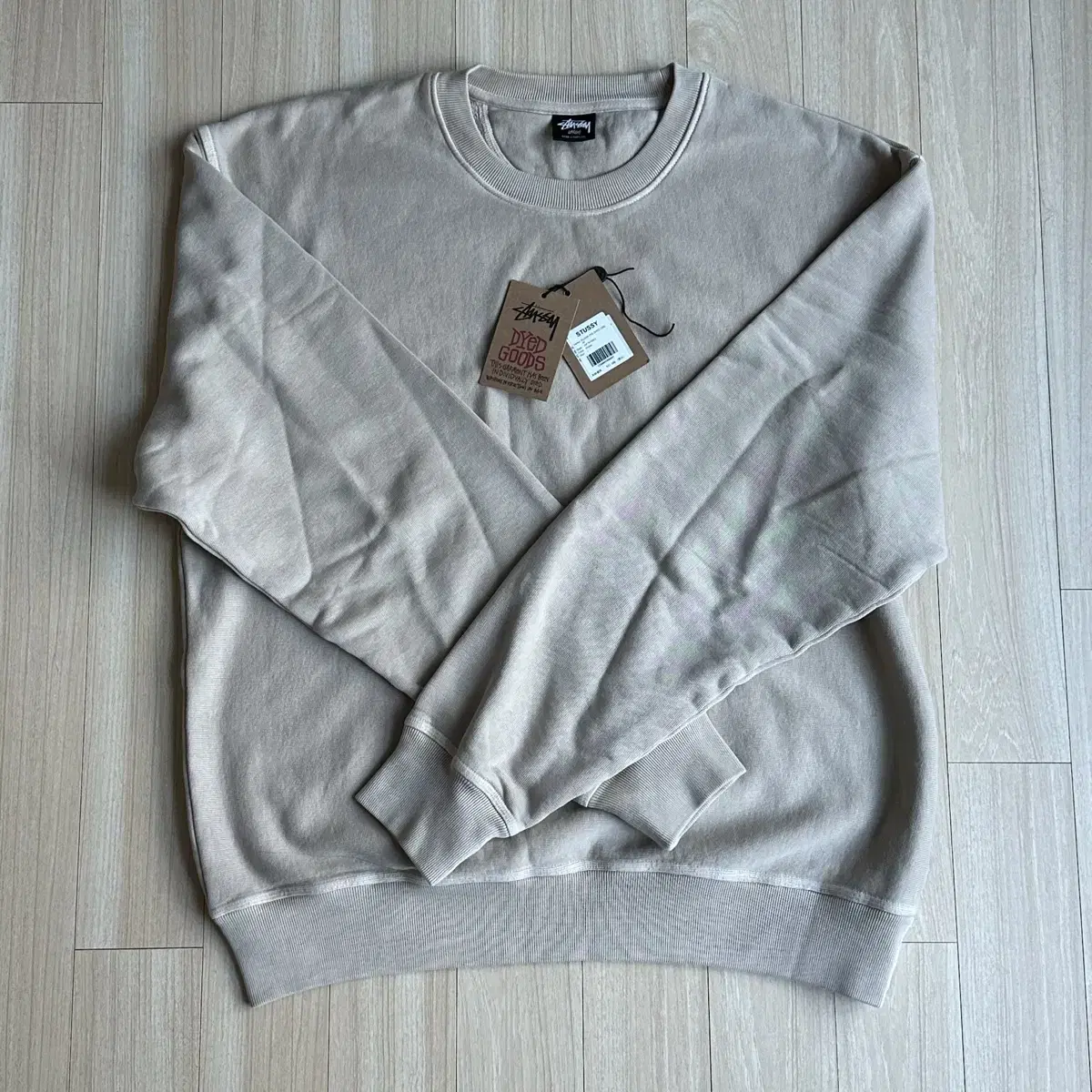 Stussy Pigment Dyed Man-to-Man Khaki New (L)