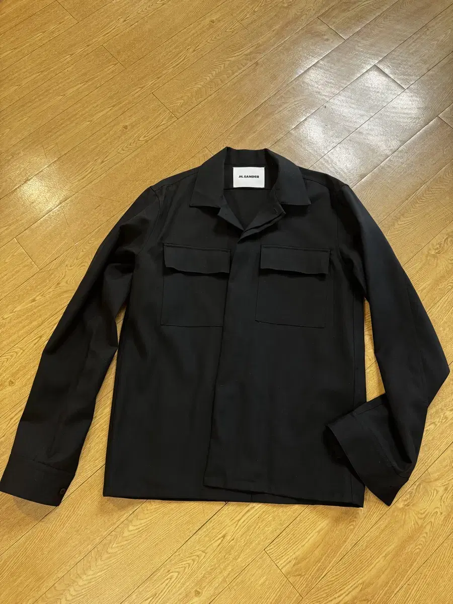 Jil Sander Wool Shirt Black Size 40 1/2 (about 100)