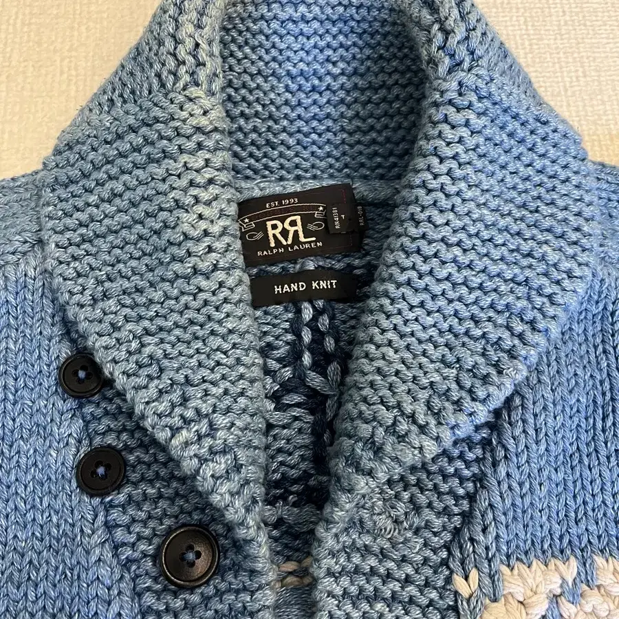 RRL HANDMADE COWICHAN CARDIGAN