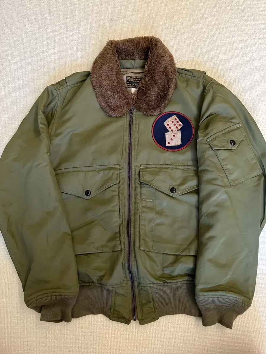 rrl dice wappen bomber jacket