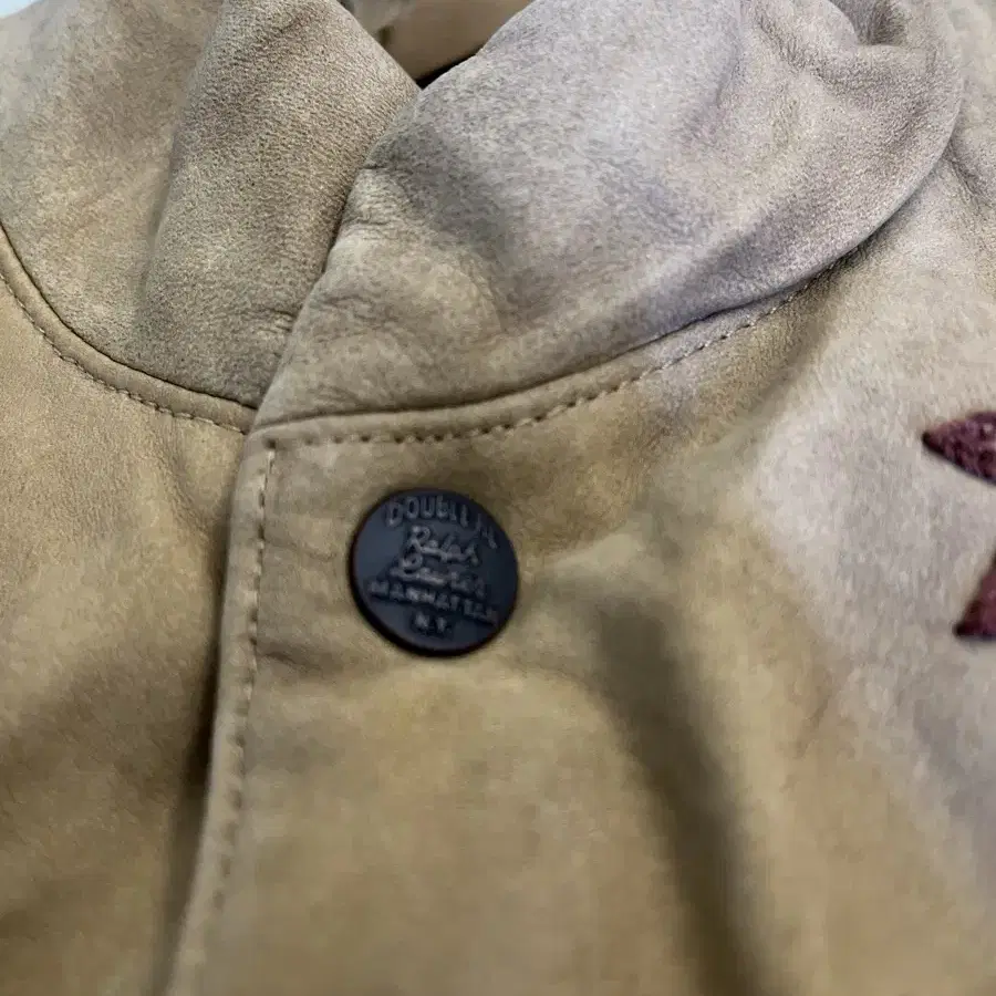 RRL SUEDE NATIVE AMERICAN DOWN VEST