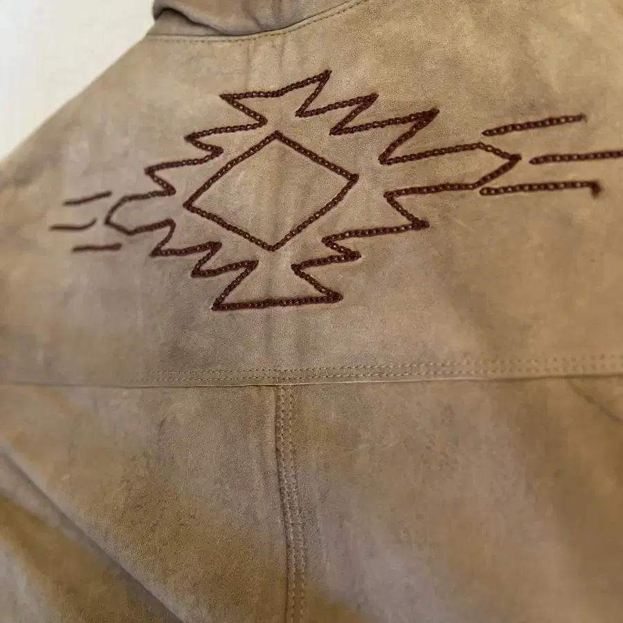 RRL SUEDE NATIVE AMERICAN DOWN VEST