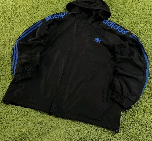 Captain Adidas Fagum Gumpha Bloo Black Embroidered Windbreaker 105/XL