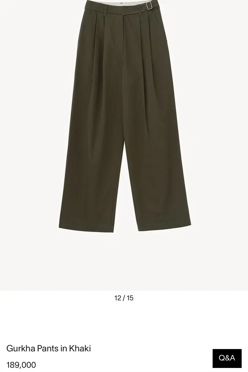 문달 Gurkha Pants in Khaki M