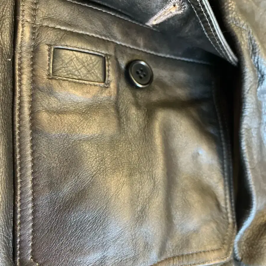 RRL VINTAGE EFFECT G-1 LEATHER JACKET