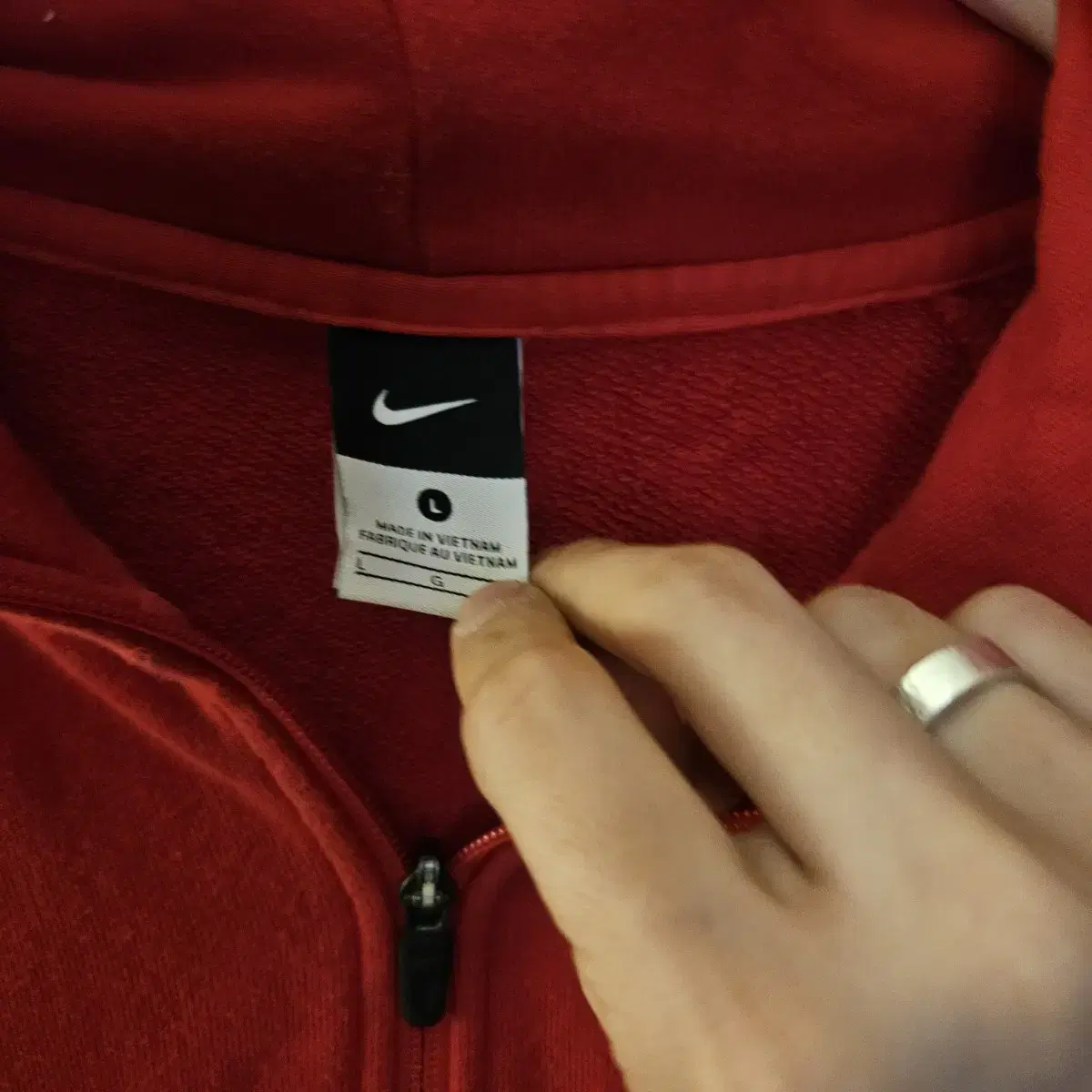 나이키(NIKE) 르브론 제임스 하프 후드 집업 L size