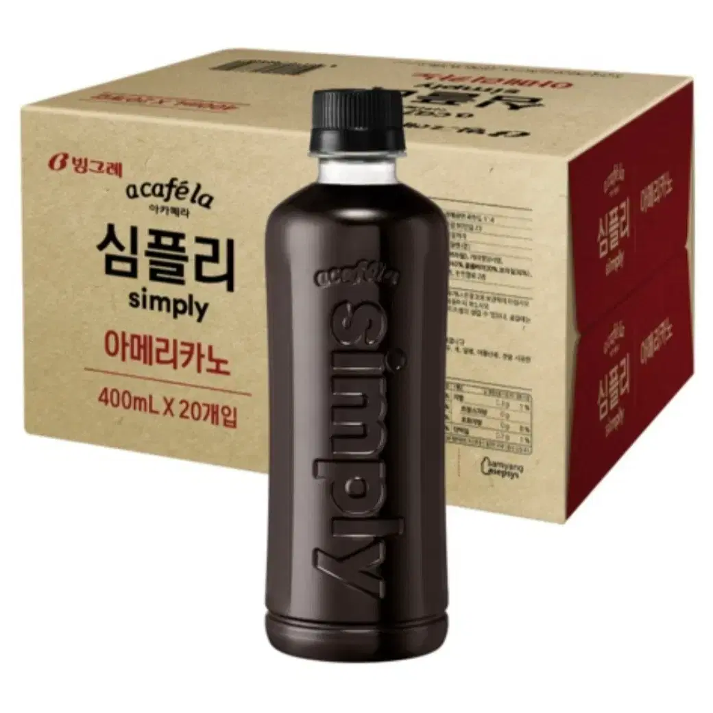 아카페라 심플리 커피 아메리카노 400ml 20개