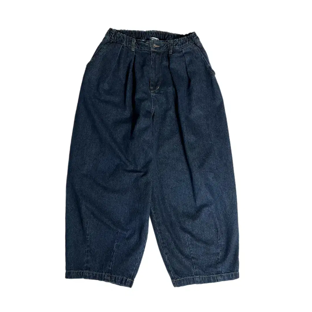 [ANGLAN] Rigid Indigo Denim Balloon Pants