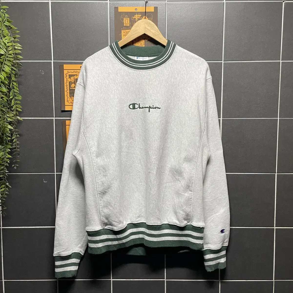 Champion Reverse Weave 챔피온 리버스위브 코튼 크루넥