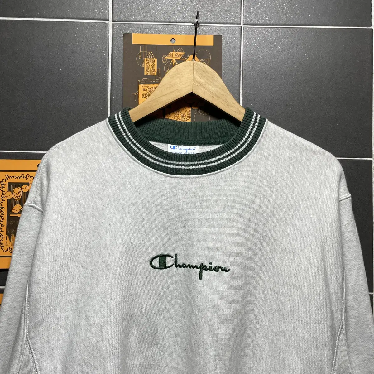 Champion Reverse Weave 챔피온 리버스위브 코튼 크루넥