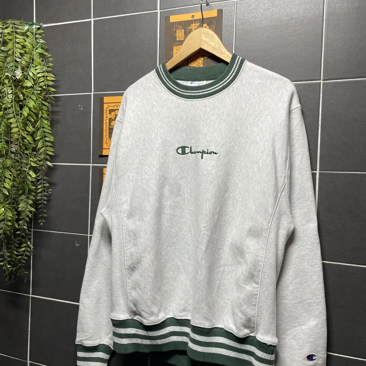 Champion Reverse Weave 챔피온 리버스위브 코튼 크루넥