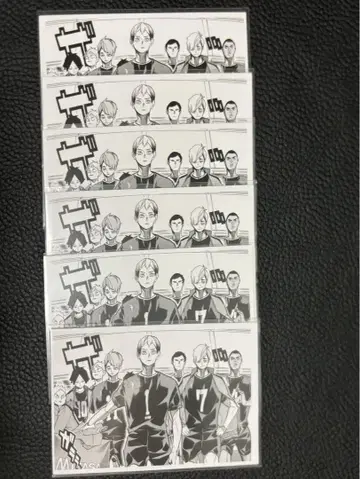 하이큐 크로니클 이나리자키 포토카드 6장