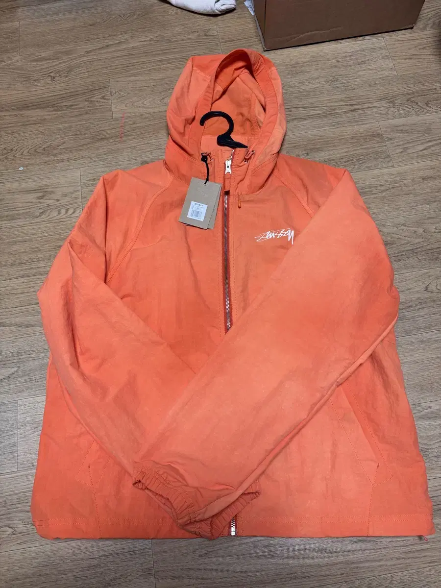 Stussy Wave Die Beach Shell Jacket Persimmon