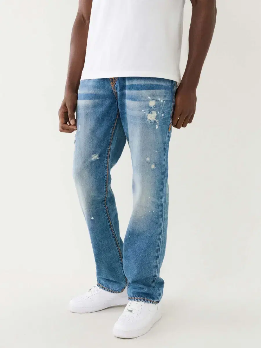 Truly Legion jeans RICKY SPLATTER DISTRESSED STRA