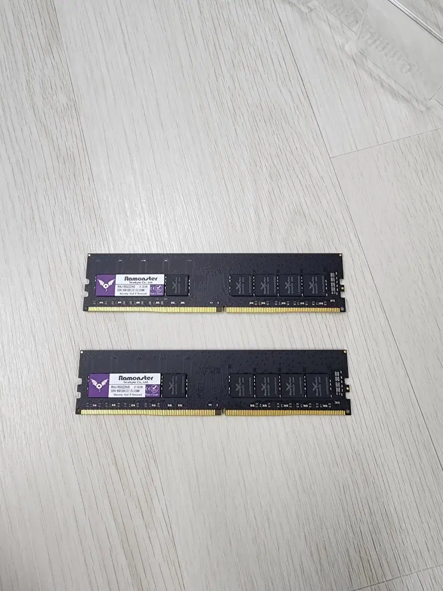 ddr4 16g 3200클럭 램 팝니다 램몬스터 블랙