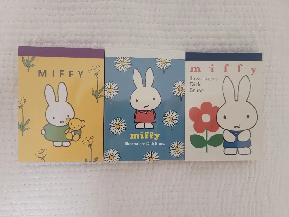 3 sets of Miffy Notepads in bulk