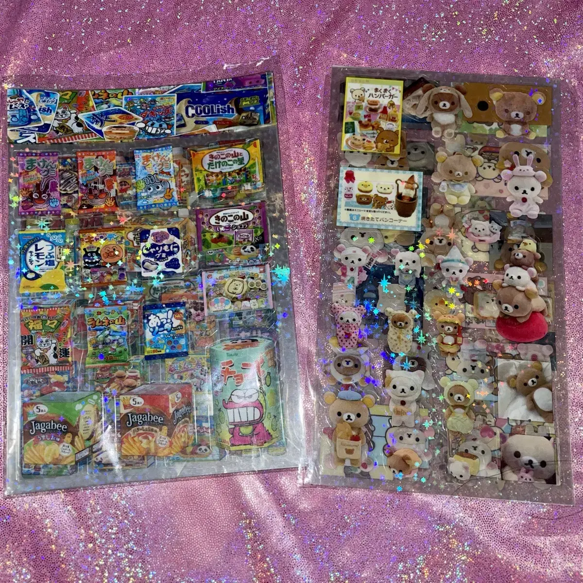 Snack stickers/Rilakkuma stickers