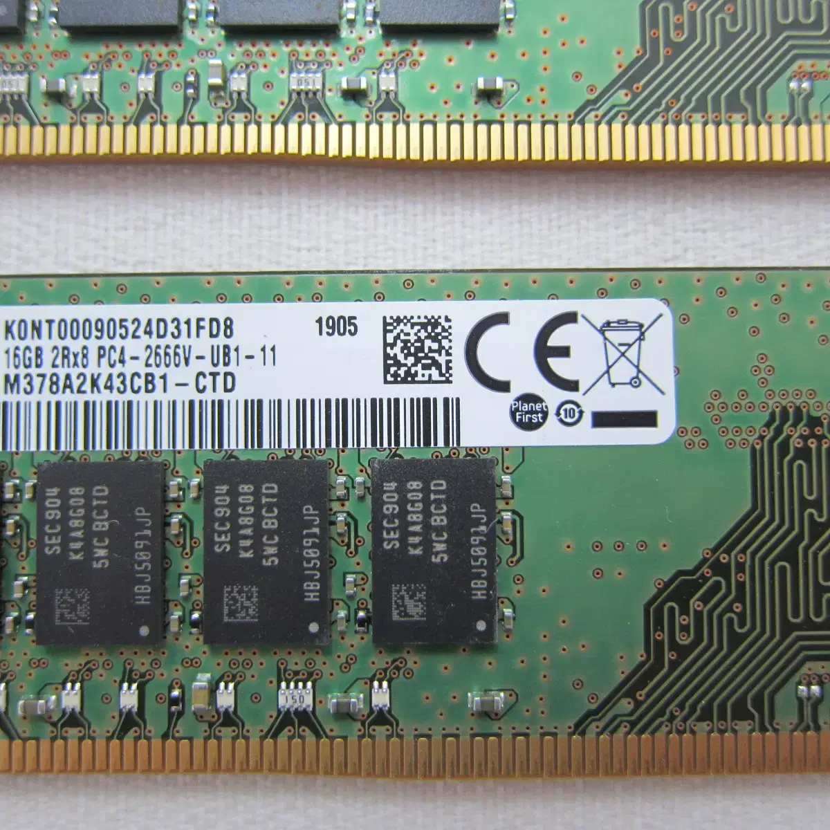 삼성전자  DDR4-2666 32G(16Gx2) (PC4-21300)