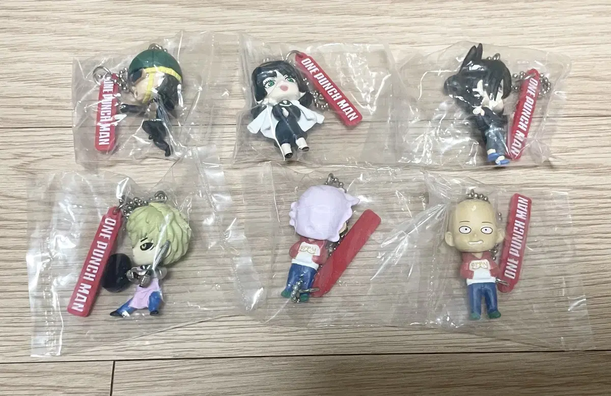 One Punch Man (Mumenrider, Fubuki, Sonic, Jenos, Saitama) Keyring