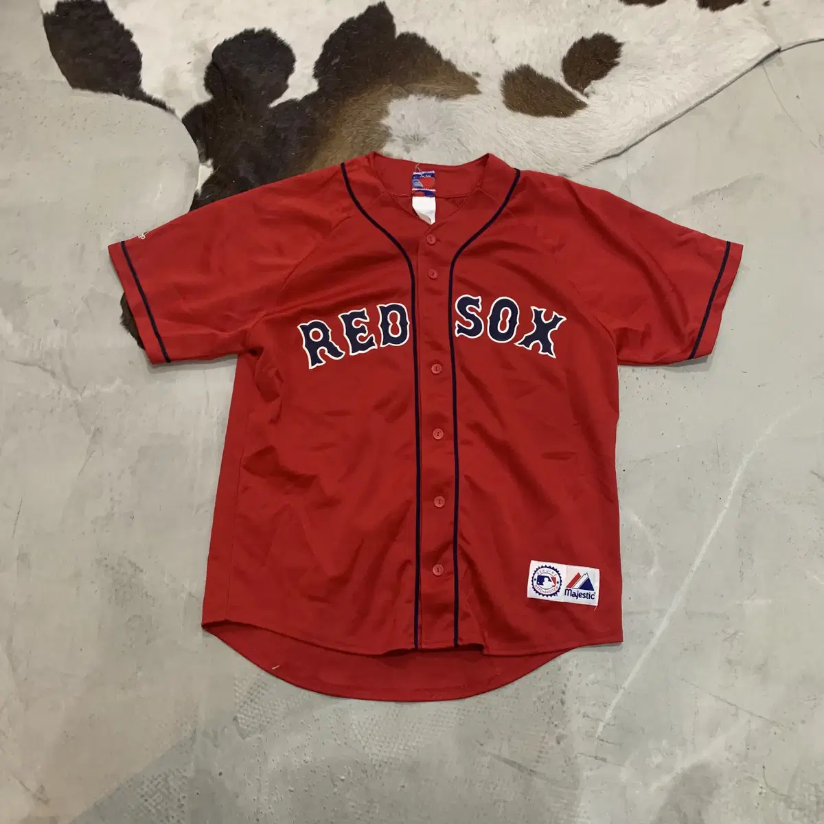 L Majestic Boston Red Sox No-Marking Jersey/W568