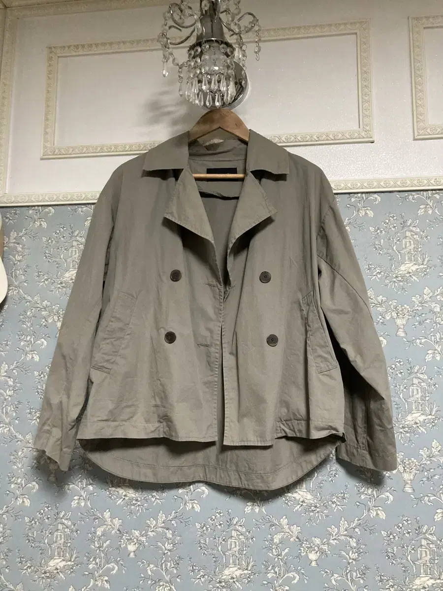 Big size short trench coat 66-77-88