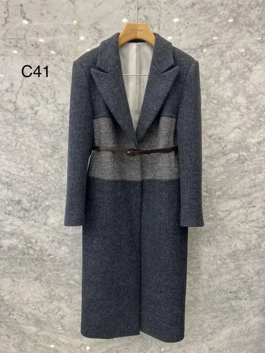 JS New York Style Sale (same day shipping)Sold out colorful wool long coat (belt set)Currently unavailable!