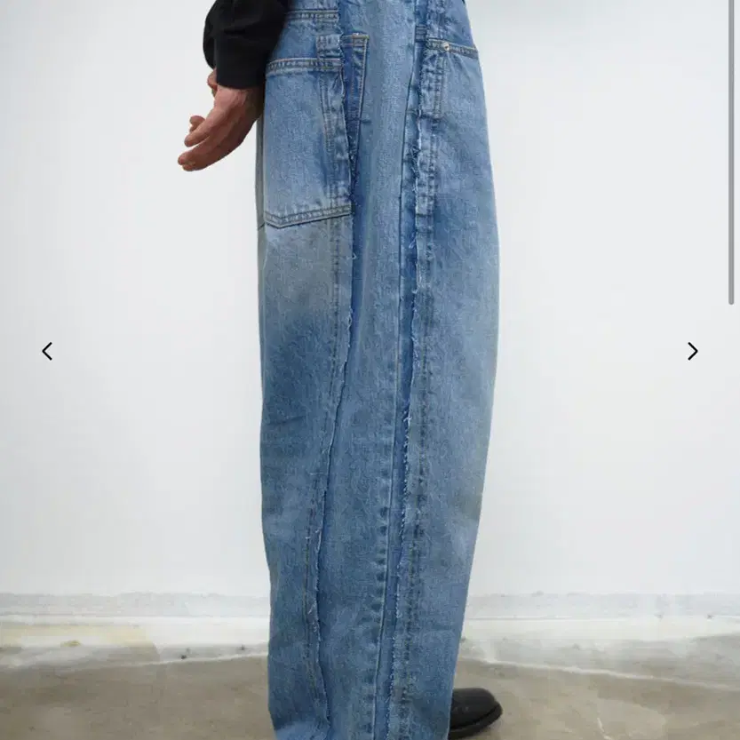 M) 서피스에디션 reworked side cut denim