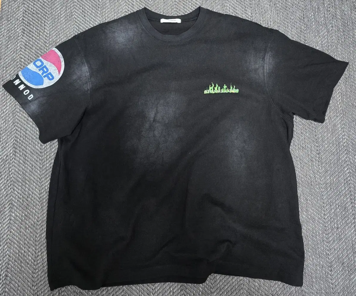 [1] Nonnode Soft Drink T-Shirt Washed Black