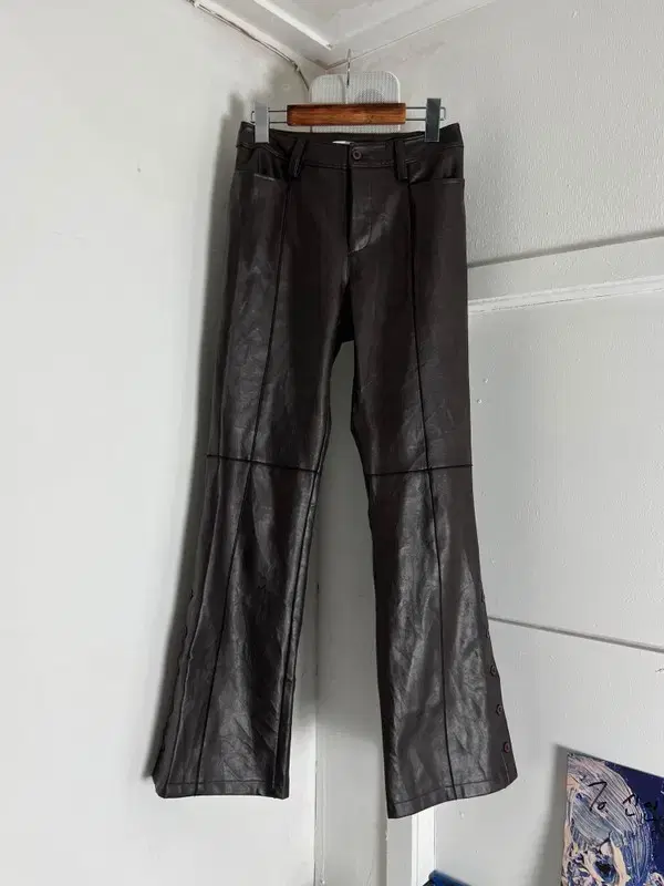 CICALELLO eco leather boots cut pants