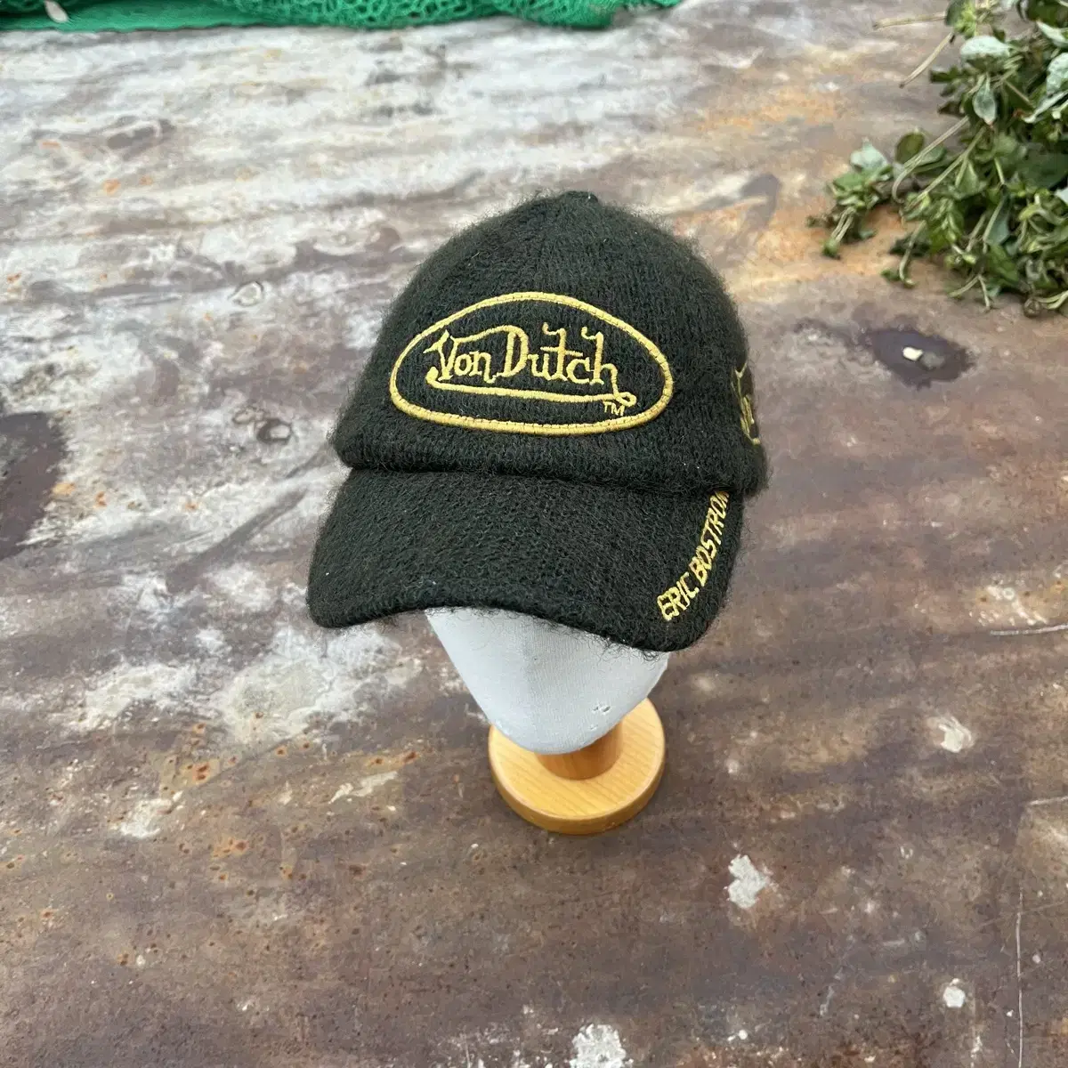 본더치 빈티지 울 볼캡 Von Dutch