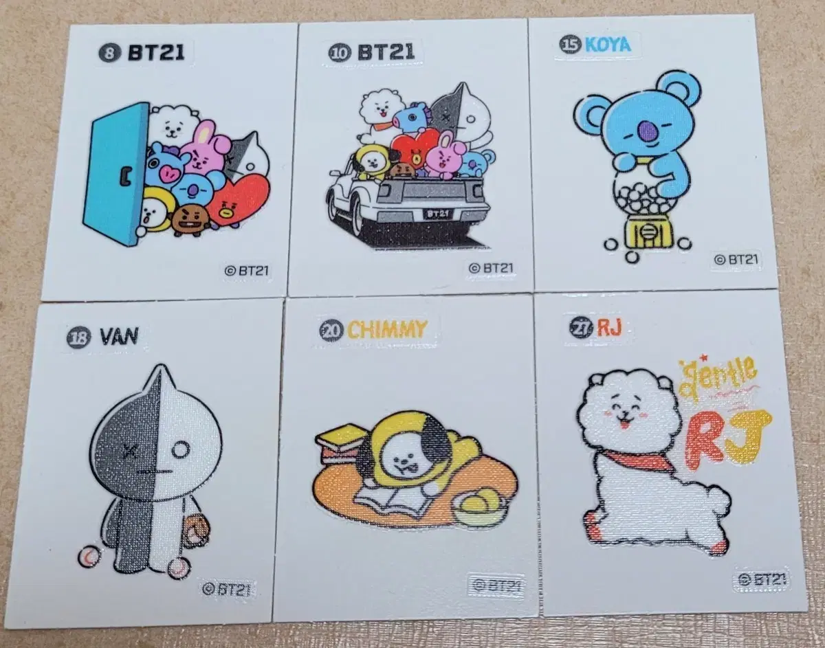 BT21 띠부씰 일괄 판매합니다