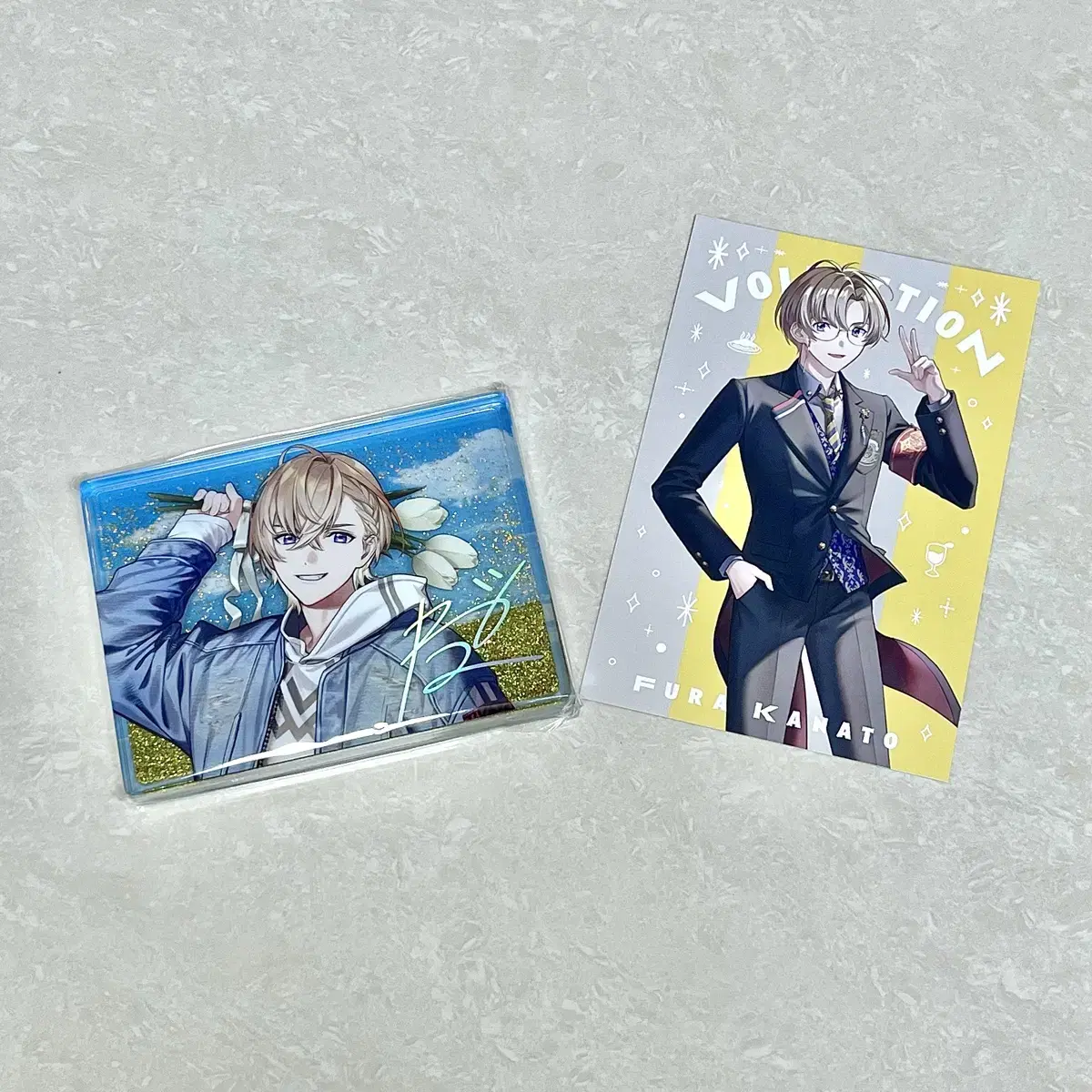 NIJISANJI VOLTACTION Fuura Kanato postcard Glitter acrylic Blocks