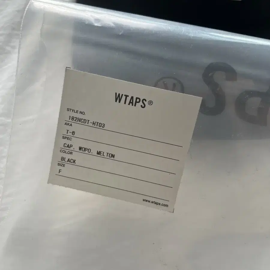 wtaps 더블탭스 18FW T-6 멜턴 캡