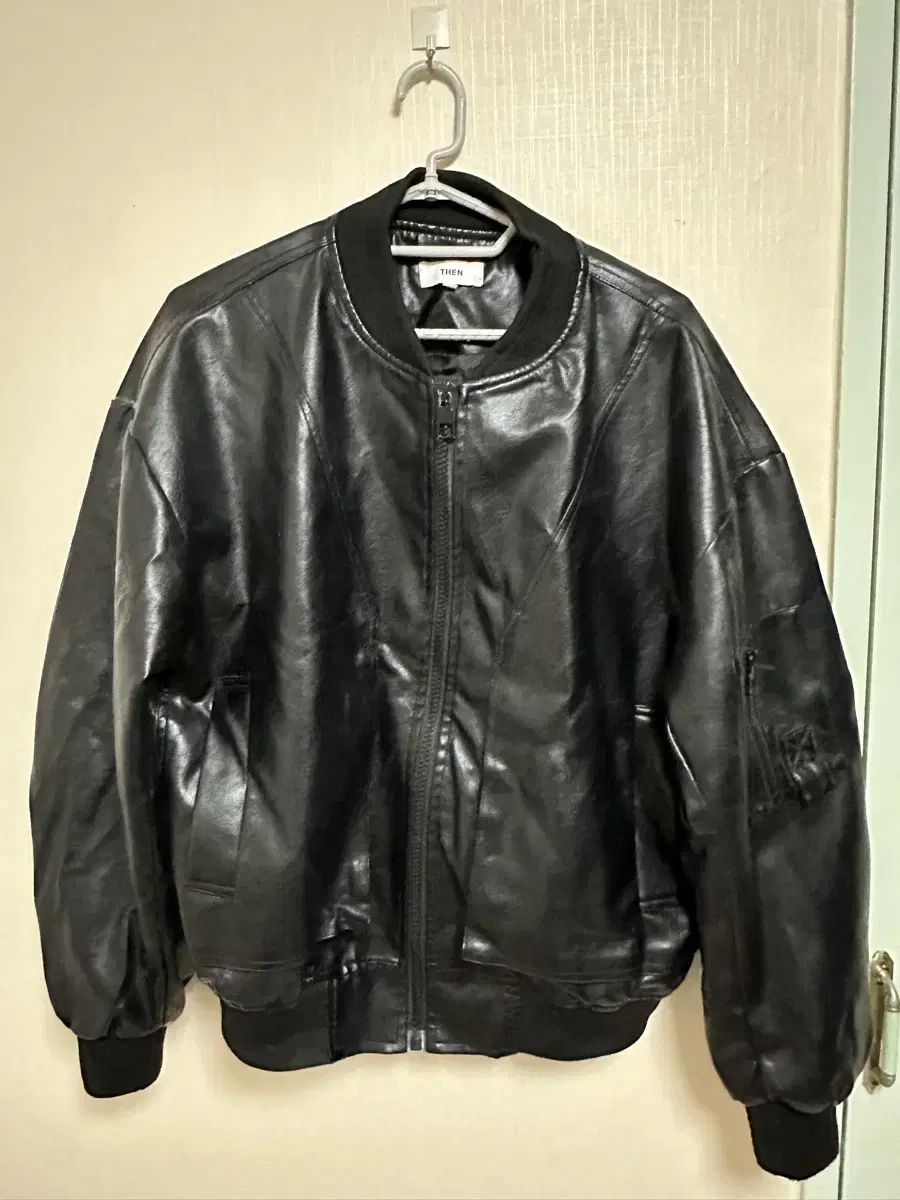 Men's Leather Blouson Jacket