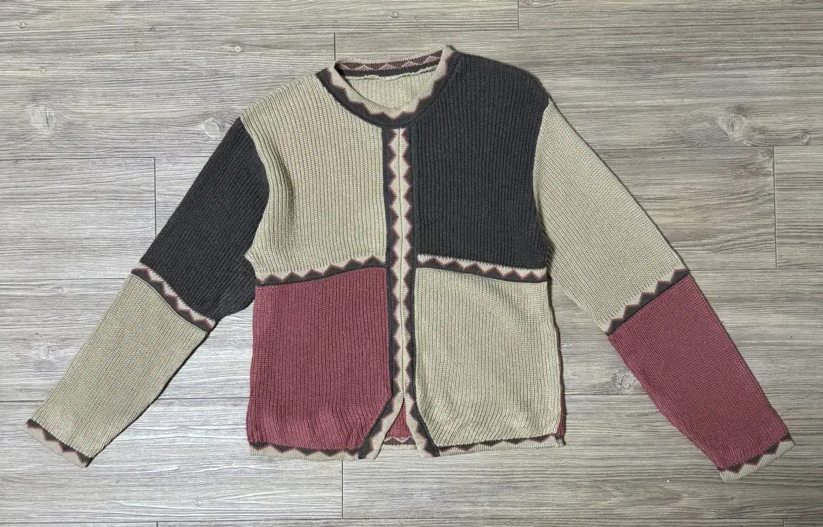 Vintage Native Pattern Wool Blend Knit